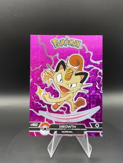 Meowth #52 - Prizm Holo Box Hit - Crystal Dark Black - Pokemon Card - Image 3