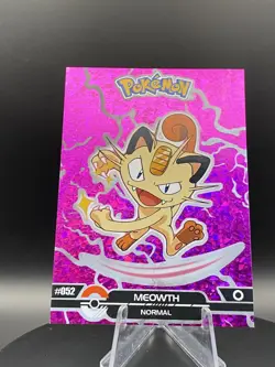 Meowth #52 - Prizm Holo Box Hit - Crystal Dark Black - Pokemon Card - Image 4