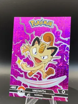 Meowth #52 - Prizm Holo Box Hit - Crystal Dark Black - Pokemon Card - Image 5