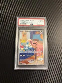 Pokemon TCG Lickitung 180/162 Temporal Forces Illustration Rare Card - PSA 10 - Image 1