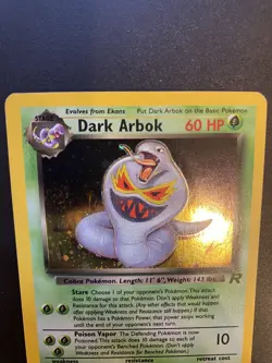 Pokemon Dark Arbok TCG Team Rocket Holo Card 2/82 Unlimited Rare - Image 5