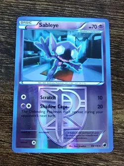 Team Plasma's Sableye 49/116 Plasma Freeze Reverse Holo Pokemon Card - Image 1