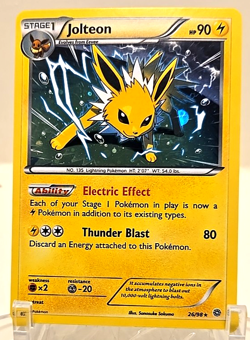 2015 Jolteon COSMOS HOLO PROMO XY Ancient Origins 26/98 Pokemon card TCG LP/MP - Image 1