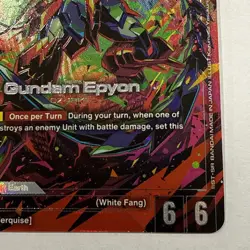 Gundam Epyon LR+ Gundam Card Game Dual Impact GD02-002 English - Image 4