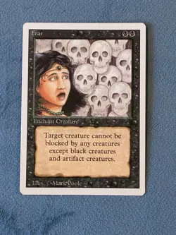 Fear, Revised Edition, Magic the Gathering MTG - Image 1