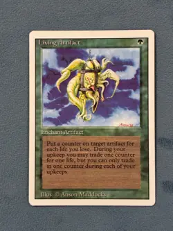 Living Artifact Revised Edition, Magic the Gathering MTG - Image 1