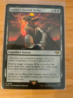 MTG Isildur's Fateful Strike 0091 Lord of the Rings M/NM Free UK P&P - Image 1