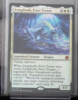 Icingdeath, Frost Tyrant #20 (Foil) NM Forgotten Realms AFR Magic MTG - Image 1