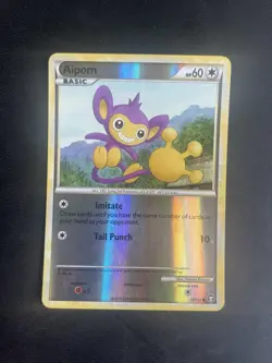 Pokemon TCG Aipom Triumphant 55/102 Reverse Holo Common LP - Image 1