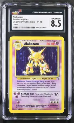 2002 Alakazam Pokemon Legendary Collection 1/110 Holo CGC 8.5 - Image 1