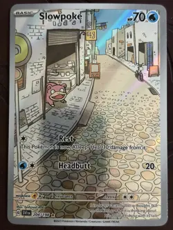 Pokemon Slowpoke 204/198 Illustration Rare Scarlet & Violet Base Set NM - Image 3