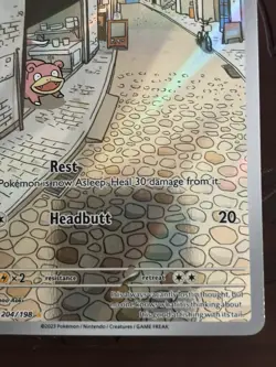 Pokemon Slowpoke 204/198 Illustration Rare Scarlet & Violet Base Set NM - Image 5