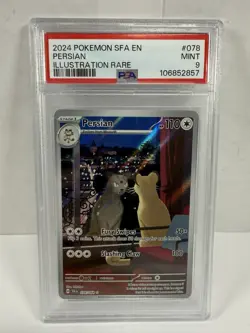 Pokemon Persian 078/064 Shrouded Fable Illustration Rare PSA 9 - Image 1