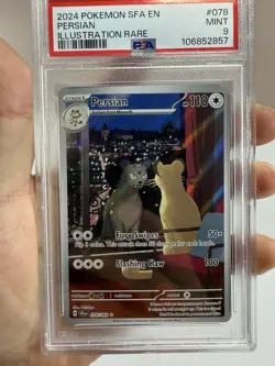 Pokemon Persian 078/064 Shrouded Fable Illustration Rare PSA 9 - Image 3