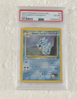 2000 Pokemon Gym Challenge - Giovanni's Gyarados Holo #5 - PSA 6 New Slab - Image 1
