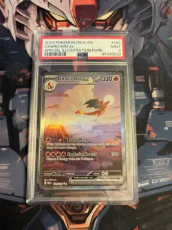 2023 POKEMON MEW EN-151 SPECIAL ILLUSTRATION RARE #199 CHARIZARD EX PSA 9 - Image 1