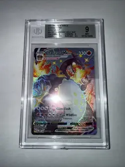 Pokemon 2021 TCG Shining Fates Charizard VMAX SV107/SV122 BGS 9 Mint - Image 1