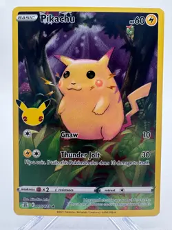 Pokemon TCG Pikachu 005/025 Holo 25th Anniversary Celebrations - Image 1