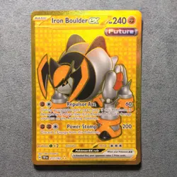 Pokemon English - Temporal Forces - Iron Boulder ex 217/162 - NM - Image 1