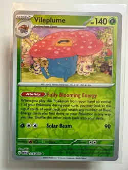 POKEMON 151 ENGLISH REVERSE HOLO VILEPLUME 045/165 MEW EN - Image 1