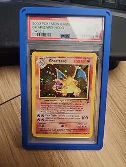 2000 POKEMON BASE SET 2 #4 CHARIZARD-HOLO PSA 6 - Image 1