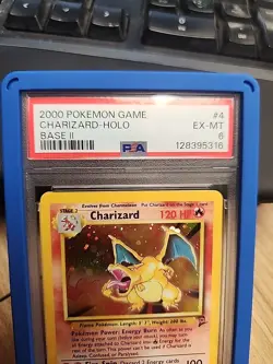 2000 POKEMON BASE SET 2 #4 CHARIZARD-HOLO PSA 6 - Image 2