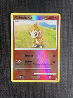 Pokemon TCG Chimchar Diamond & Pearl 76/130 Reverse Holo Common LP - Image 1