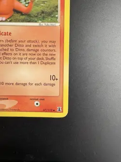 Carta Pokemon Ditto (DS 37) EX Delta Species EN Excellent Ditto Charmander 2005 - Image 5