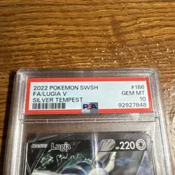 Pokemon Lugia V Silver Tempest Full Alt Art #186 PSA 10 Gem Mint - Image 2