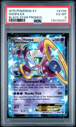 2015 POKEMON XY BLACK STAR PROMO HOOPA EX #XY85 PSA 6 EX #130126207 - Image 1