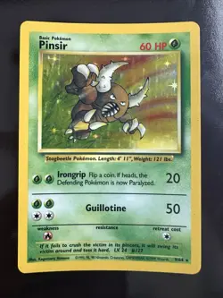 Pokemon TCG Pinsir Jungle 9/64 Holo Unlimited Holo Rare - Image 1