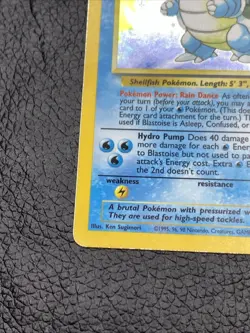 B6 Pokemon 1999 Blastoise Base Set Unlimited Holo Rare 2/102 HP - Image 5