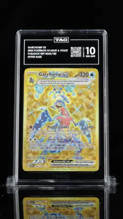 Garchomp ex 260 TAG 10 2023 Pokemon Paradox Rift Hyper Rare EN! PSA (crack slab) - Image 1