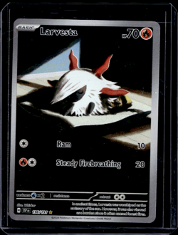 Pokemon Larvesta 196/191 Surging Sparks Scarlet & Violet Illustration Rare - Image 1
