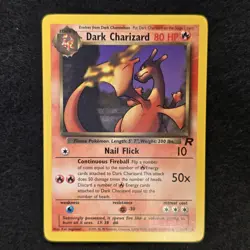 Dark Charizard 21/82 Team Rocket Non-Holo Rare WOTC Pokemon TCG 2000 NM - Image 2