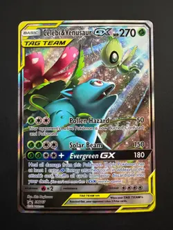 Celebi & Venusaur GX SM167 Pokemon SM Black Star Promos Promo Near Mint (NM) - Image 1