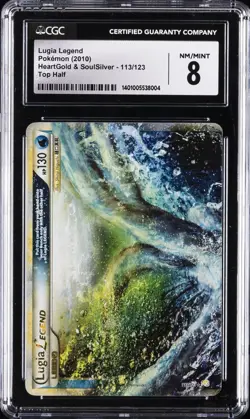 2010 POKEMON HEARTGOLD & SOULSILVER #113/123 LUGIA LEGEND CGC 8 - Image 1