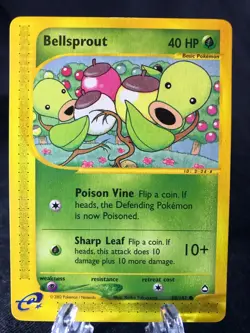 Bellsprout 068/147 Aquapolis Common Pokemon TCG NM Never Played - Image 1