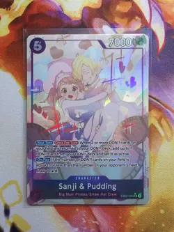 Sanji & Pudding SR Alt Art EB02-035 One Piece TCG Anime 25th Collection - Image 1