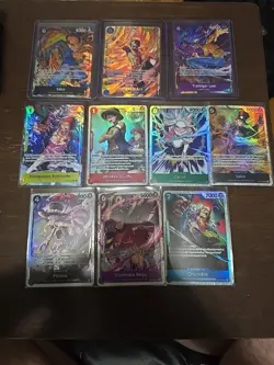 One Piece TCG lot of 10 Alt Art Secret Rare Promo Srs - Image 1