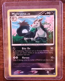 Mightyena 66/146 Reverse Holo Legends Awakened DP Rare Pokemon Card LP/NM - Image 1