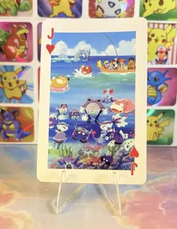 (2x) Pokemon Vintage Playing Poker Card Charizard Nintendo - Prism Holo Back - Image 1