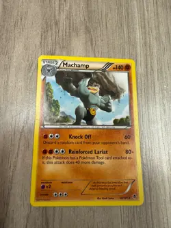 Pokemon 2013 Light Play Machamp 50/101 Plasma Blast Rare Card - Image 1