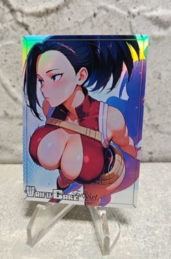 Momo Trading Card Waifu Goddess Story Anime Girl holo Karte Manga Full Art - Image 1