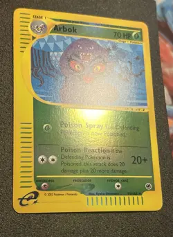 POKEMON CARD 2002 ARBOK REVERSE HOLO E-READER 35/165 EXPEDITION - Image 3