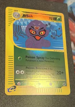 POKEMON CARD 2002 ARBOK REVERSE HOLO E-READER 35/165 EXPEDITION - Image 4