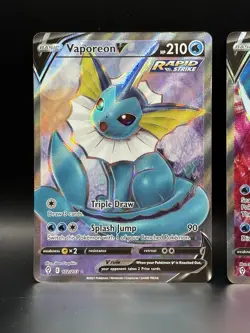 Pokemon Vaporeon V 172/203 & Glaceon V 174/203 (2) Card Lot Evolving Skies - Image 3