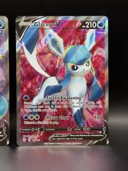 Pokemon Vaporeon V 172/203 & Glaceon V 174/203 (2) Card Lot Evolving Skies - Image 4