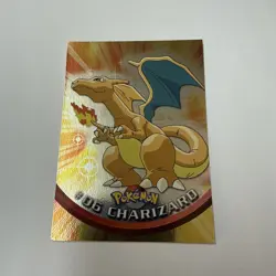 Charizard 1999 Pokemon Card #06 Foil Topps BLUE LOGO 1st Ed - Image 1