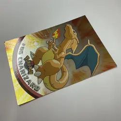 Charizard 1999 Pokemon Card #06 Foil Topps BLUE LOGO 1st Ed - Image 2